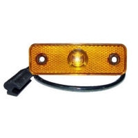 Pozička oranž LED FLATPOINT hran.31x95mm+0,5kabel clik