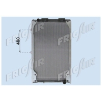 RADIATOR TRUCKS MAN F2000 1065x710 (400mm FIX) - OE