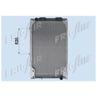 RADIATOR MAN F2000 1065x710 (520mm FIX) - OE Quality