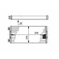 Radiátor topení MB ACTROS I/II
