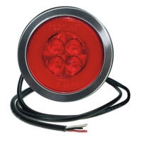 Zadní světlo PRO-MINI-RING LED konc+brzda 12/24V kulaté 83/31mm+0,5m kabel