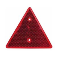 Odrazka trojúhelník červená