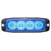 Světlo výstražné modré - predátor ,9-33V,  4xLED, 20W, 100x32x20mm