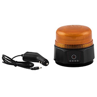 Maják výstražný oranžový, magnetický, nabíjecí, 36xLED, 110x123mm