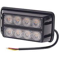 Světlo výstražné oranžové - predátor , 9-33V, 2x4 LED, 24W, 132x66x30mm