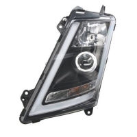 Volvo FH4 (13) - světlomet L man.ovl,černý+den.svíc. XENON+H1