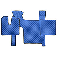 Koberec MAN TGX (07-17) manuál, 2 šuplíky - koženka, na celou podlahu, modrý