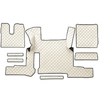 Koberec MAN TGX (18-...) automat, 2 šuplíky - koženka, na celou podlahu, béžový