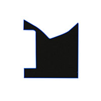 Koberec RENAULT PREMIUM II (05-13) - velurový, středový, s modrým lemem