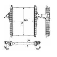 INTERCOOLER MAN TGL 535x712x50mm