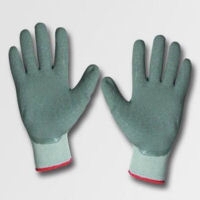 Rukavice pogumované šedé vel.10