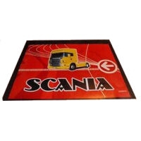 Zástěrka SCANIA 600x480mm s autem a nápisem červená