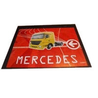 Zástěrka MERCEDES 600x480mm s autem a nápisem červená