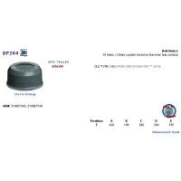 BPW: 420x180 Trailer drum