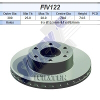 Brzd. kotouč Iveco Daily (06-) přední