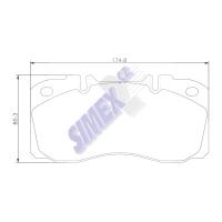 Brzdové desky TEXTAR - 29122, 29374