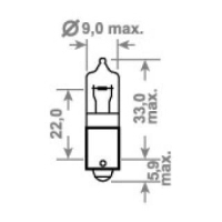 žárovka 24V H21W BAY9s Halogen