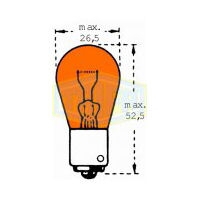 žárovka 12V PY21WBAU15sOranž