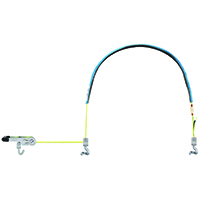 Upínací pás převoz vozidel, ETA, pevnost 3T, šíře 35mm, délka 2.8m, návlek 1100mm, s S-hak