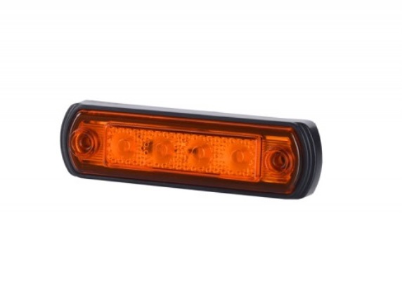 Pozička oranž LED 12/24V 110X31mm 4diody na trubku