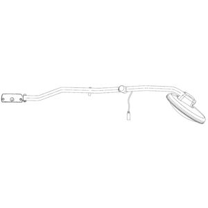 Čelní zrcátko Mercedes-Benz AXOR 04- komplet 24V 300mm 1145x265